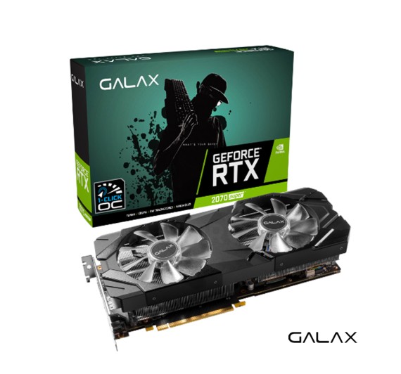 VGA (การ์ดแสดงผล) GALAX GEFORCE® RTX2070 SUPER EX (1 CLICK OC) 8GB GDDR6 256 BIT  3Y